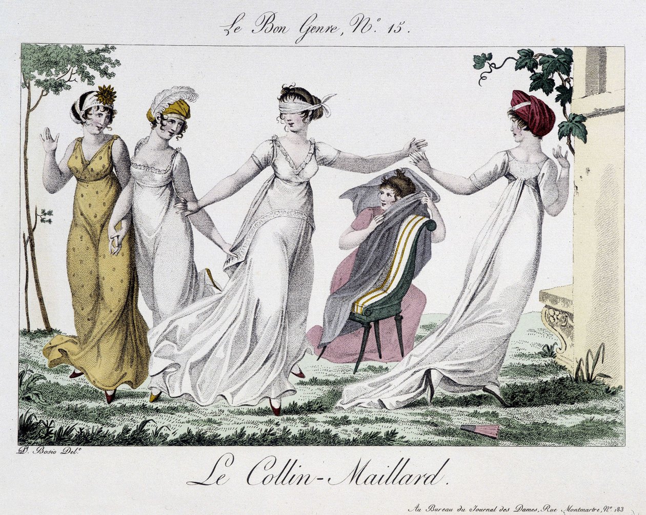Jeu du Colin-Maillard (Colin Maillard) - in "Le Bon genre", No.14, early 19th century by Unknown artist