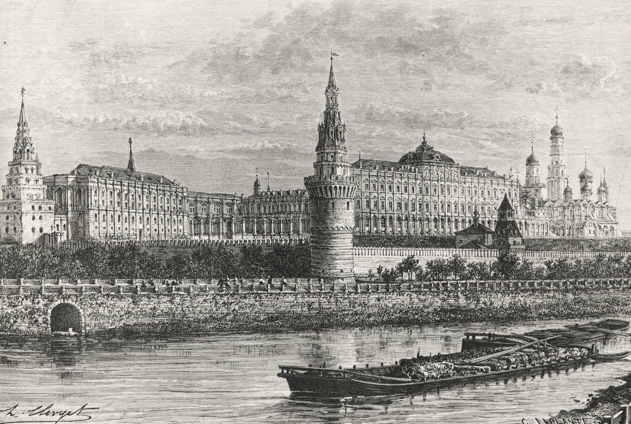 Kremlin in Moscow, from Free Russia by Unknown artist