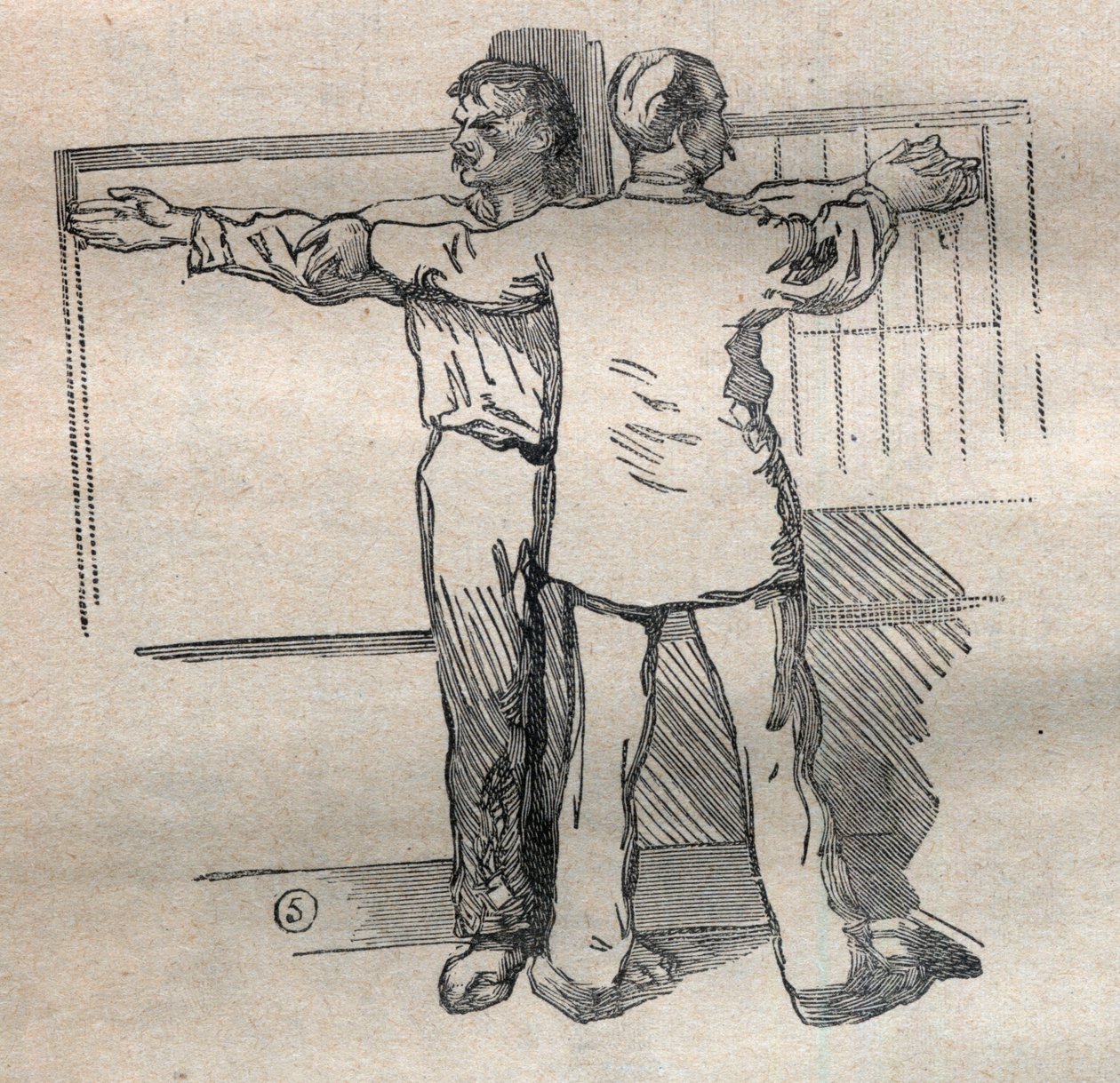 Judicial Anthropometry or Bertillonage, Method of Alphonse Bertillon: Measurement of Large Caliber Arms - Engraving in 