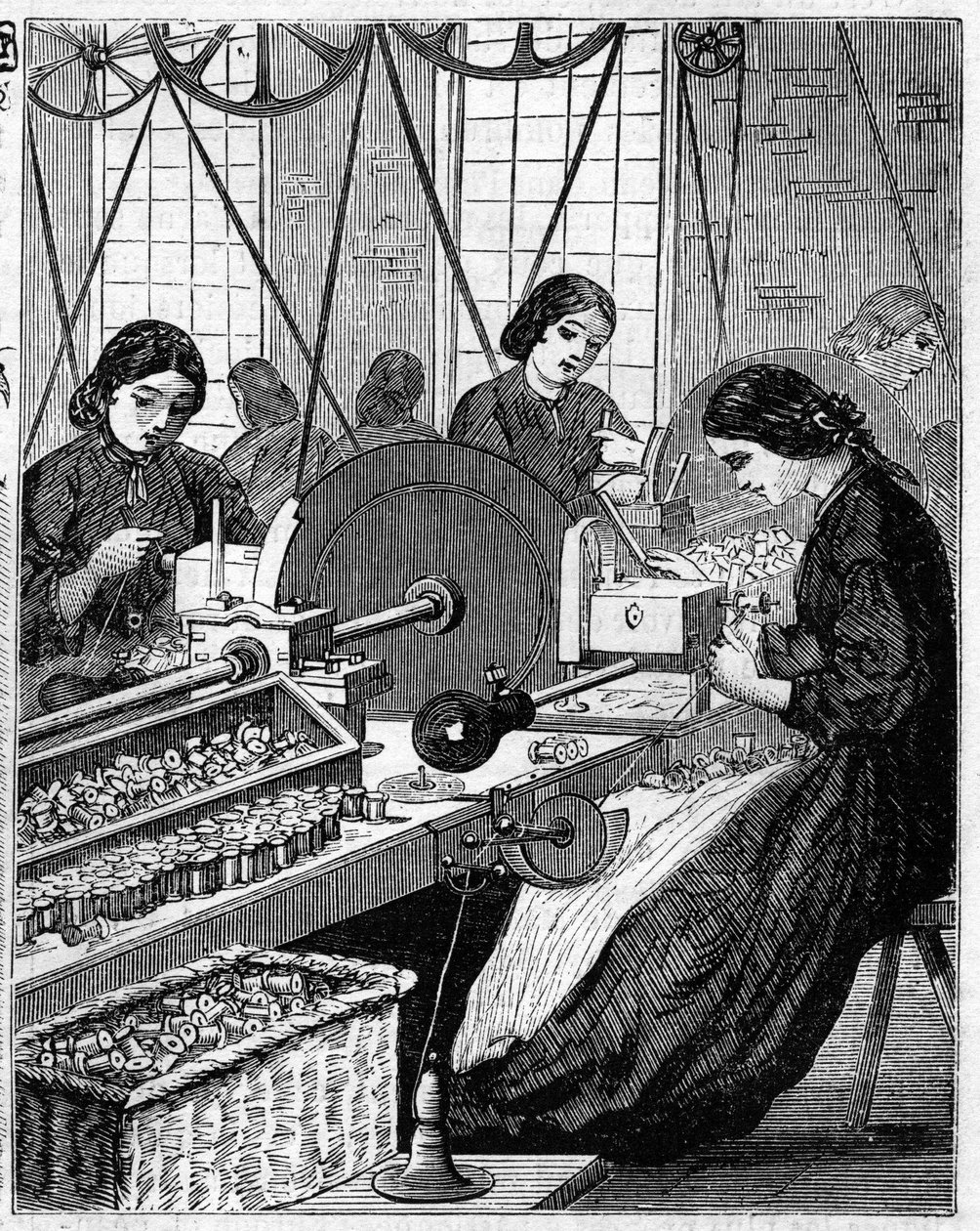 Large English Industries: Walter Evans Cotton Spinning in England in 1863 by Unknown artist