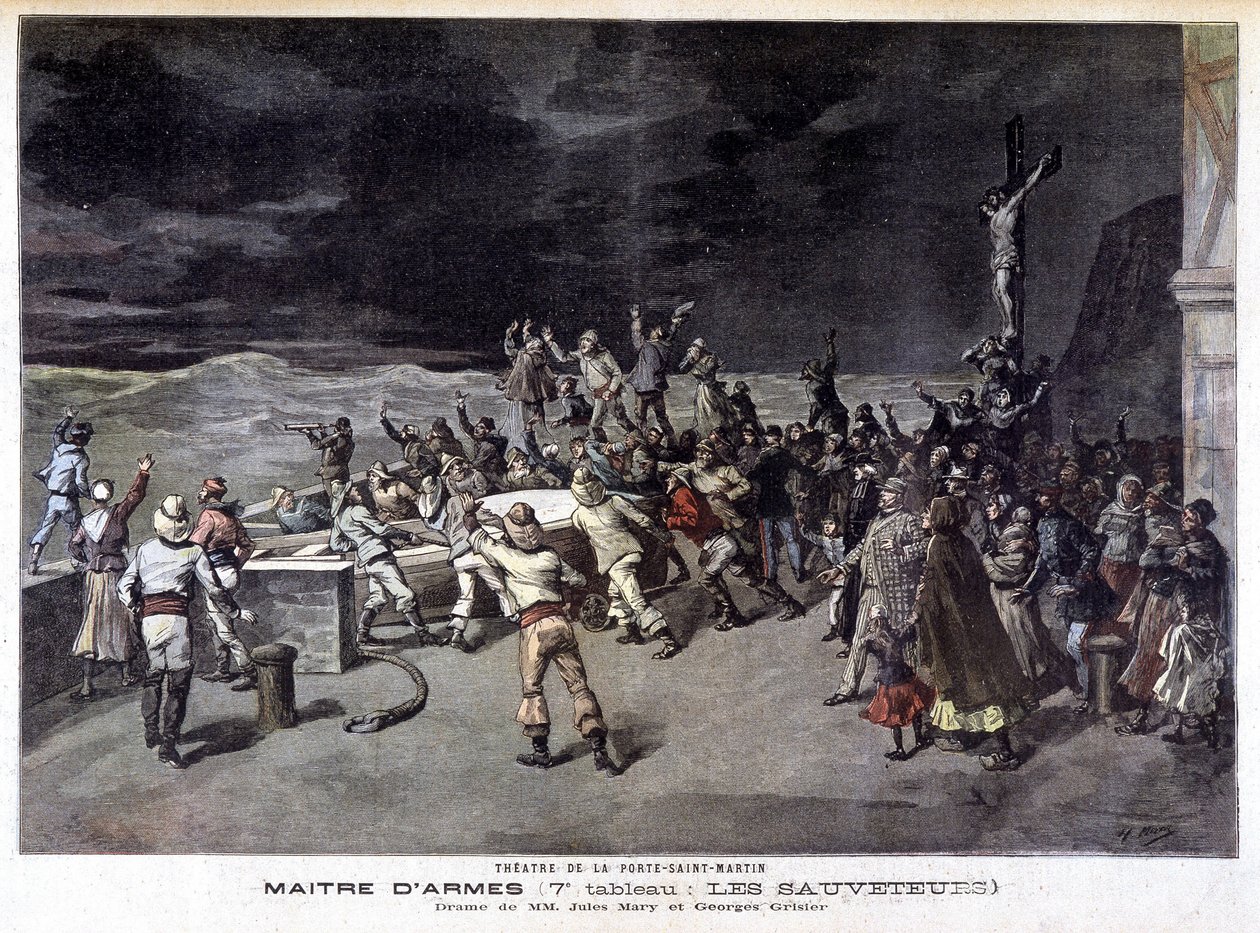 Les rescueurs: 7th painting of the play Maître d