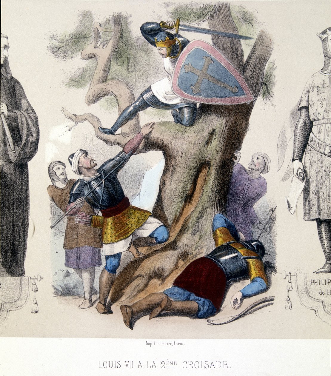 Louis VII the Young (1120-1180), Capetians Direct During the 2nd Crusade (1147-1149) by Unknown artist