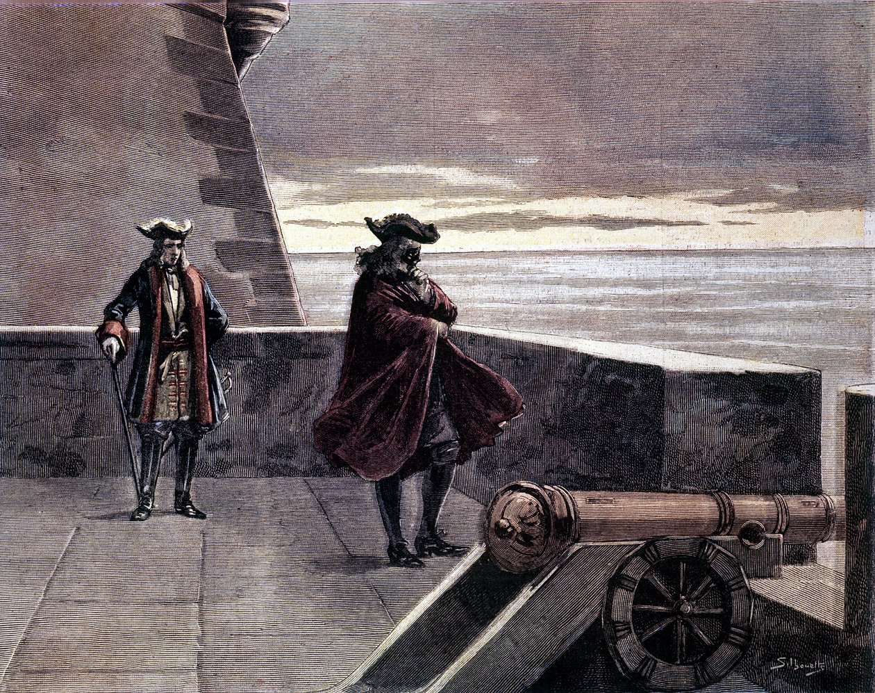 Man with Iron Mask in his tower by Unknown artist
