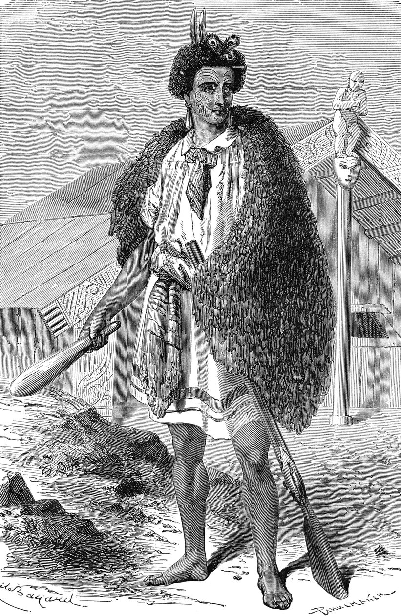 Maori Chef in the Vicinity of Auckland, New Zealand by Unknown artist