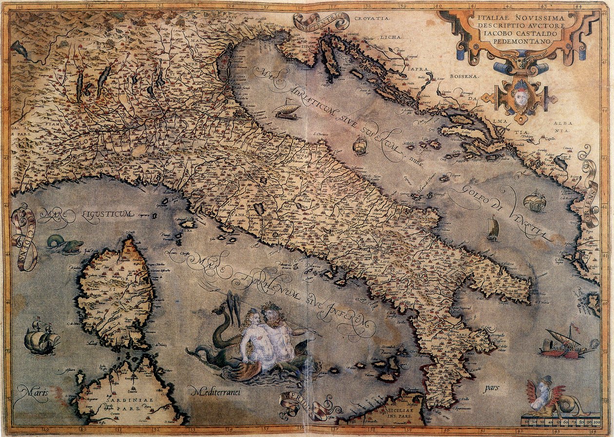 Map of Italy by Unknown artist
