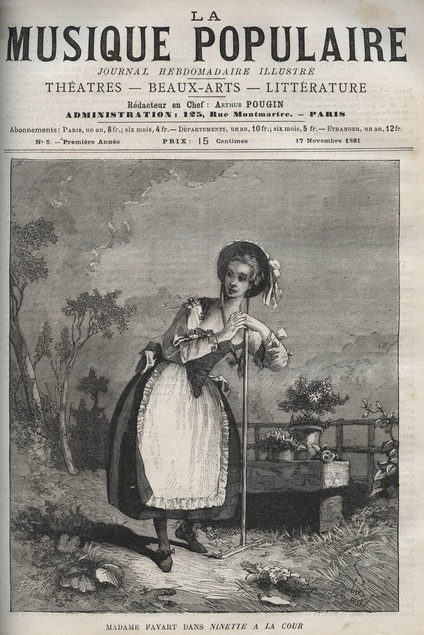 Marie Justine Benoite Duronceray (Madame Favart) in 