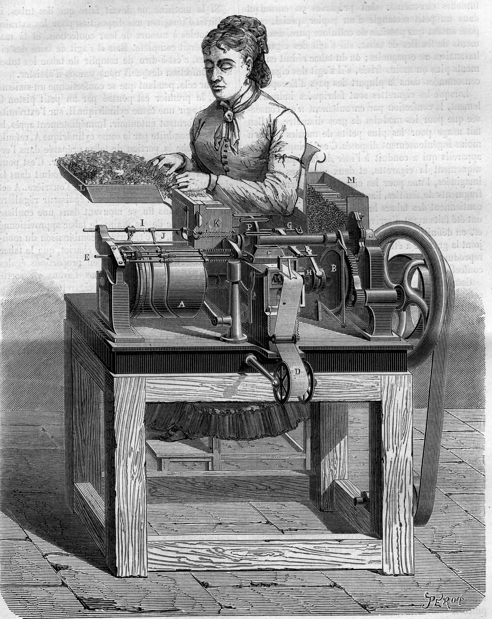 New cigarette-making machine at the Quai d
