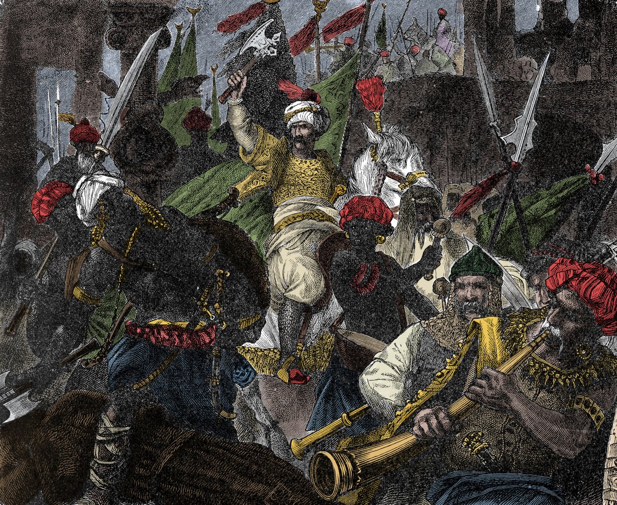 On 29th May 1453, storming of Constantinople by Muhammad II, sultan of Ottoman Empire - Capture of Constantinople: the army of the Ottoman Sultan Mehmet II besieged the city of Constantinople by Unknown artist