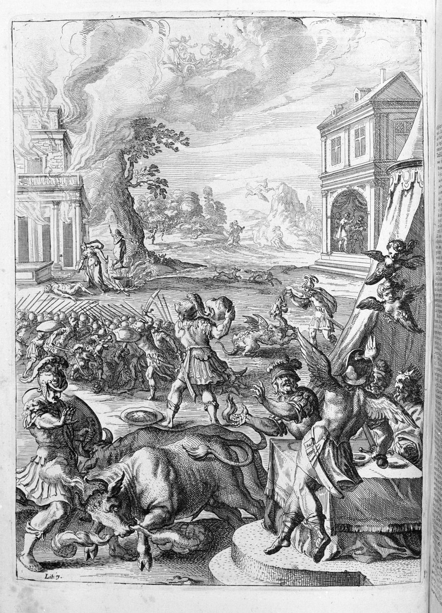 Ovid - illustration for book 15 - note by Thomas Farnaby by Unknown artist