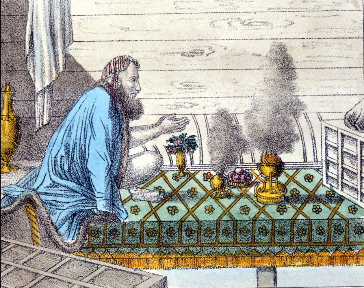 Parsis in worship of fire by Unknown artist