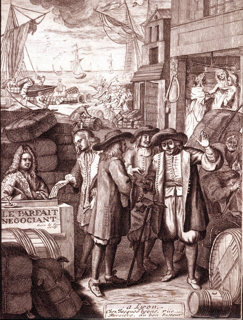 Port Merchants Talking to Each Other by Unknown artist