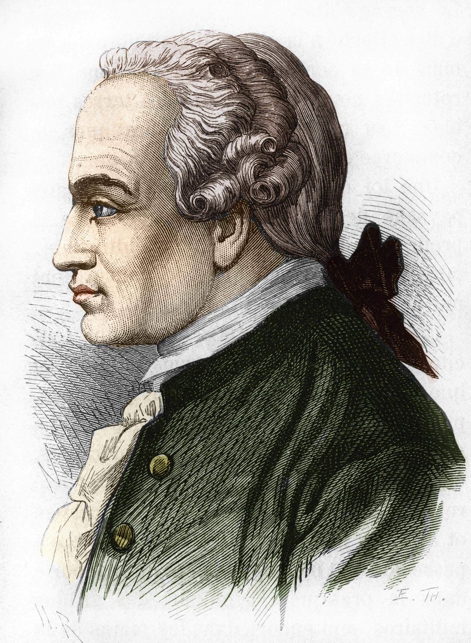 Portrait of Immanuel Kant, German philosopher by Unknown artist