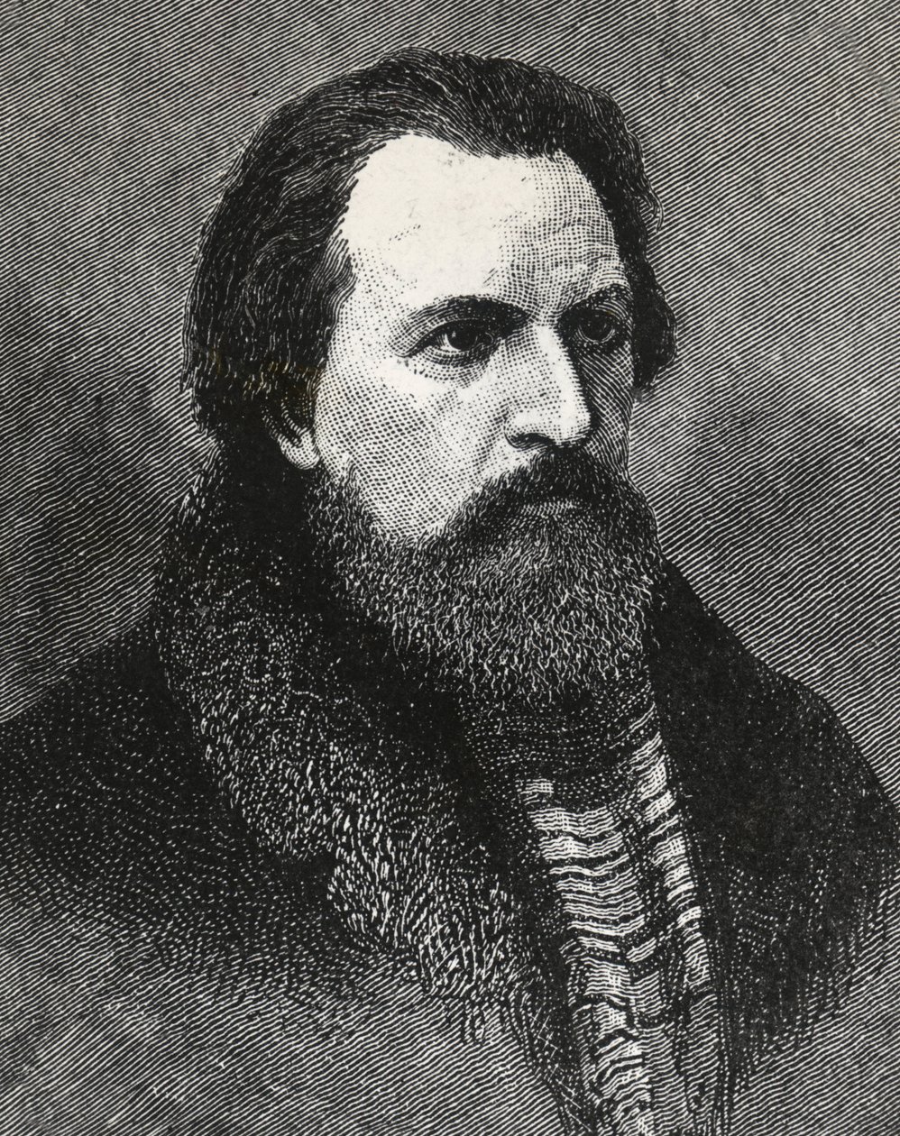Portrait of Apollo Grigoryev (1822-1865) Russian poet and critic by Unknown artist