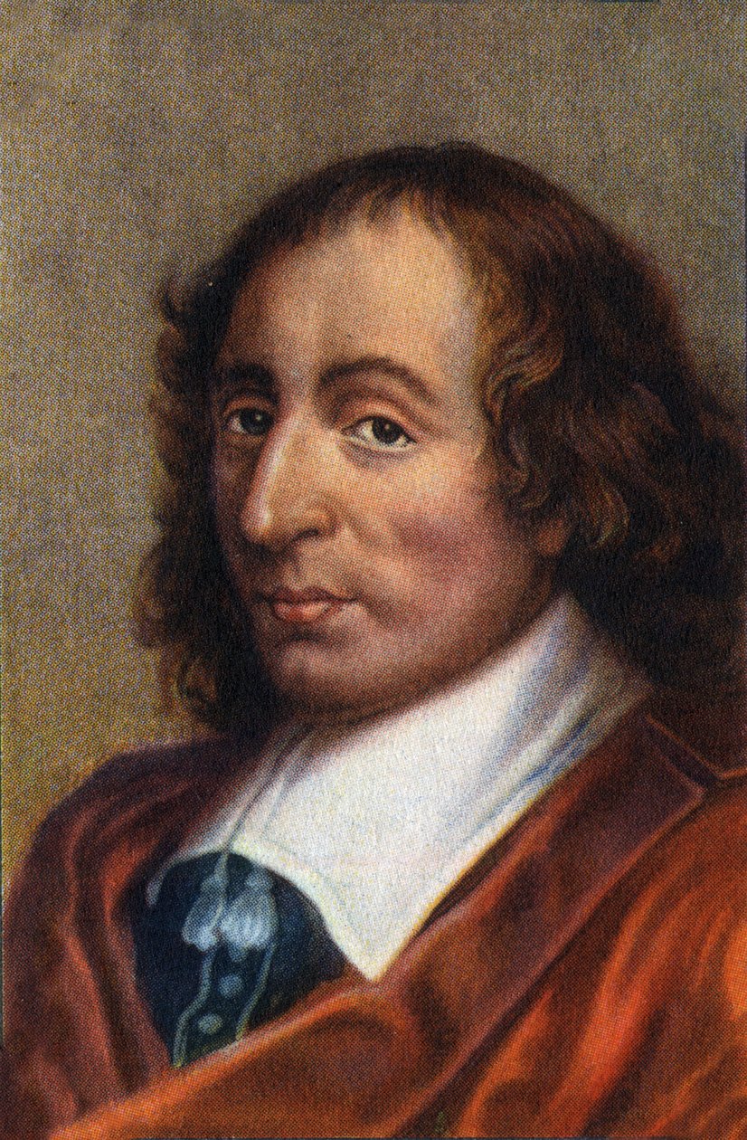 Portrait of Blaise Pascal, French Physicist, Mathematician and Writer