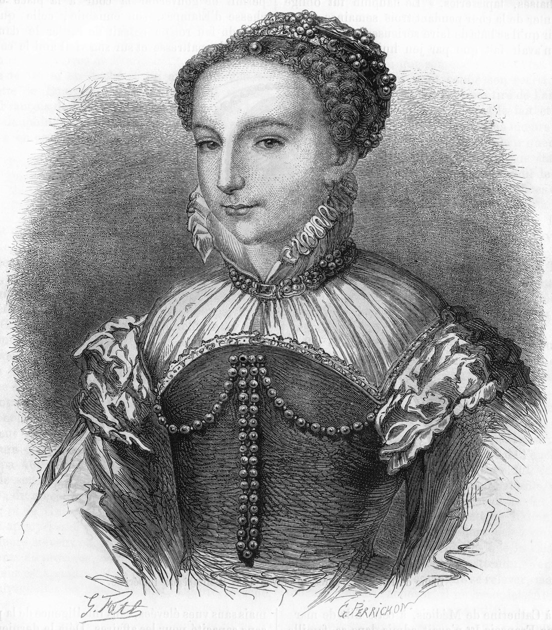 Portrait Of Catherine De Medicis Caterina De Medici 1519 1589 Wife 