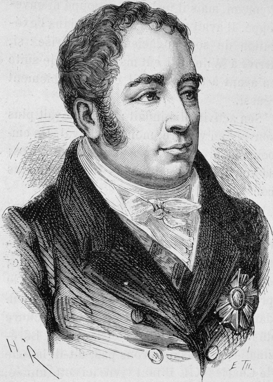 Portrait of Count Pierre Bruno Daru (1767 - 1829). Engraving from 