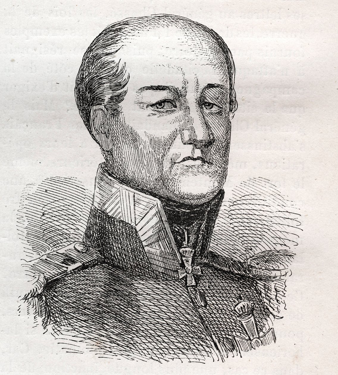 Portrait of David Hendrik, Baron Chasse (engraving) by Unknown artist