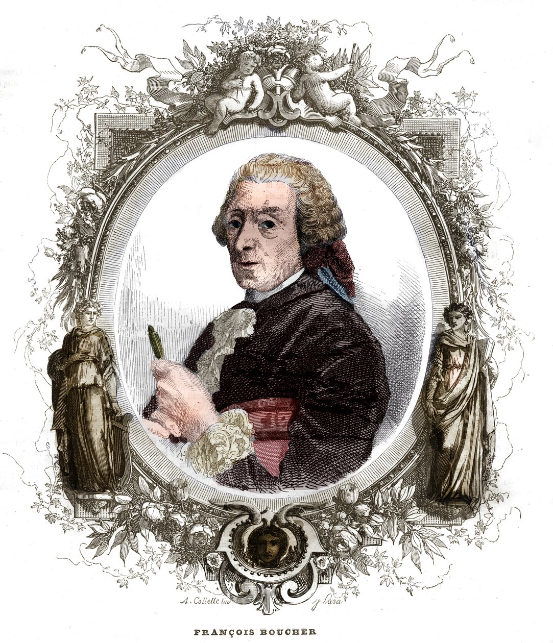 Portrait of Francois Boucher (1703-1770), French painter by Unknown artist