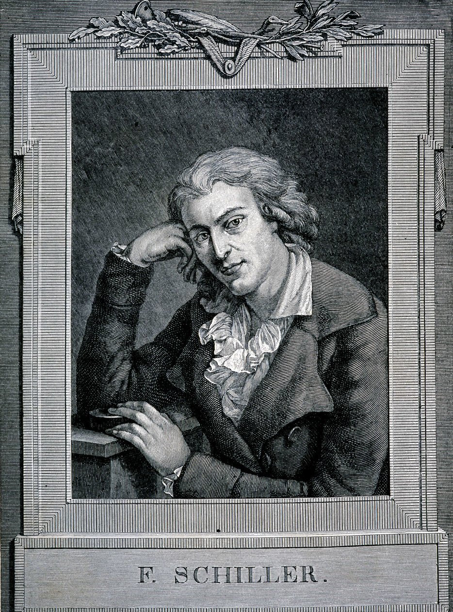 Portrait of Friedrich von Schiller by Unknown artist