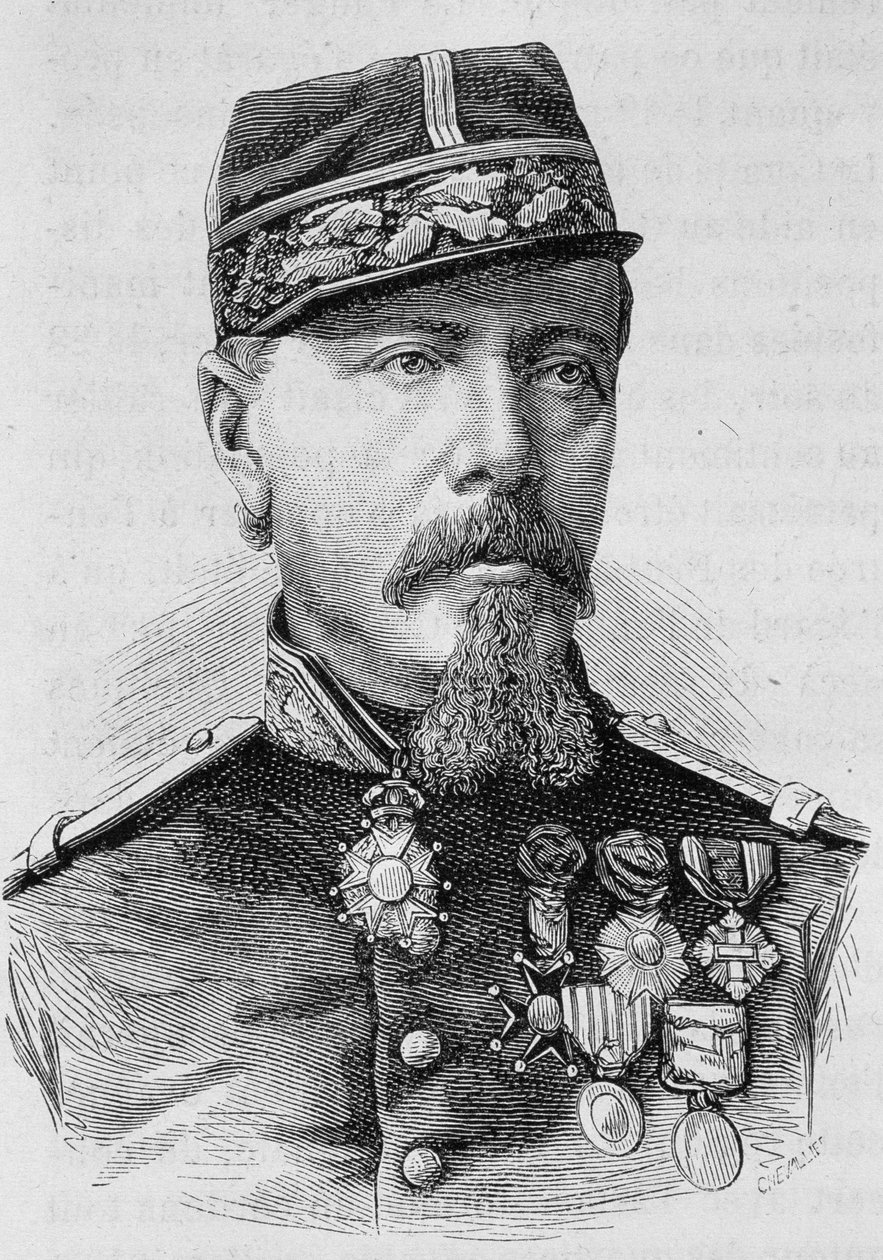 Portrait of General Lecomte who was shot by the insurgents in 1871 ...
