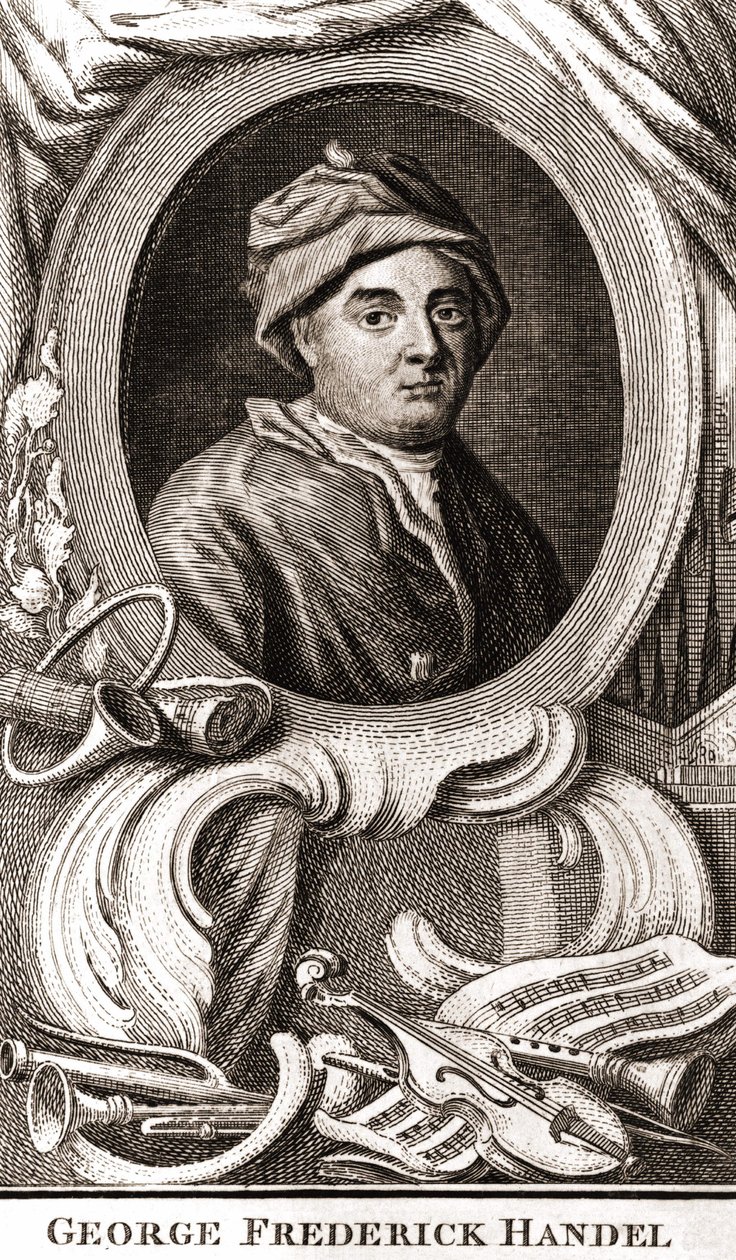 Portrait of George Frederick Handel (Georg Friedrich Handel)