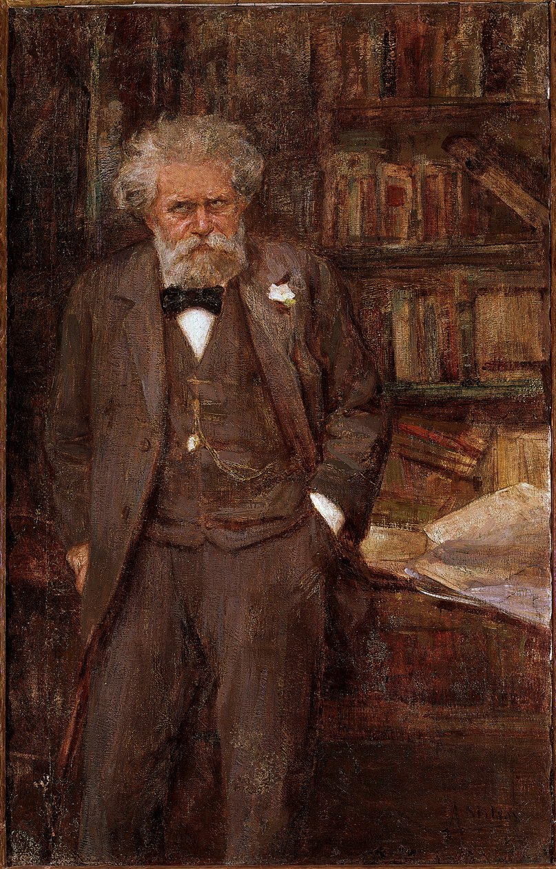 Portrait of Giosue Carducci, Italian poet and critic, early 20th century by Unknown Artist