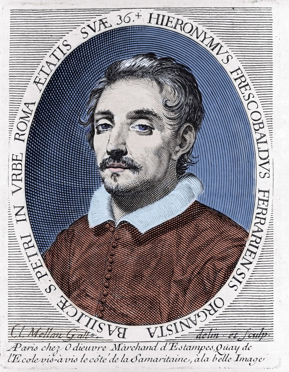 Portrait of Girolamo Frescobaldi, Italian composer by Unknown artist