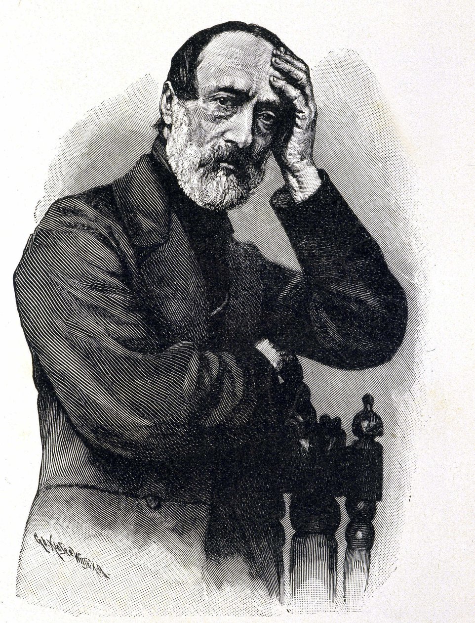 Portrait of Giuseppe Mazzini (1805 - 1872), Italian Patriot and Revolutionary by Unknown artist