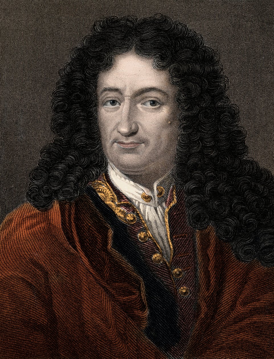 Portrait of Gottfried Wilhelm Leibniz (1646-1716) German philosopher and mathematician by Unknown artist