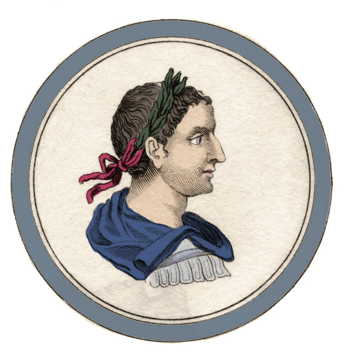 Portrait of Heliogabale or Elagabal (Varius Avitus Bassianus), Roman emperor from 218 to 222 under the name of Marcus Aurelius Antoninus (engraving) by Unknown artist