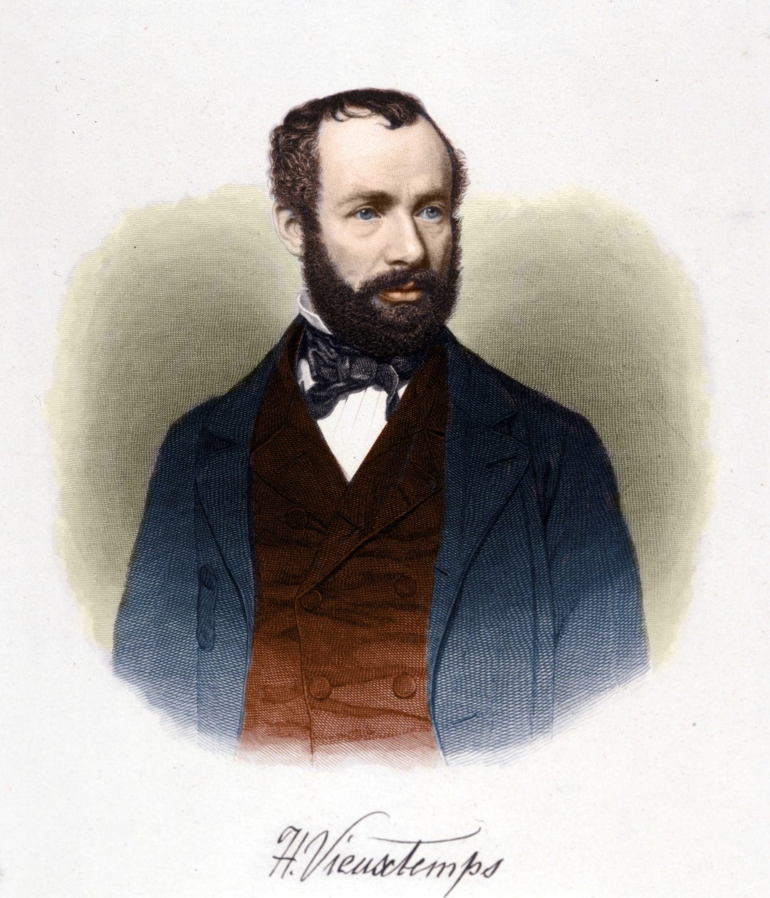 Portrait of Henri Vieuxtemps (1820-1881), Belgian conductor and composer by Unknown artist
