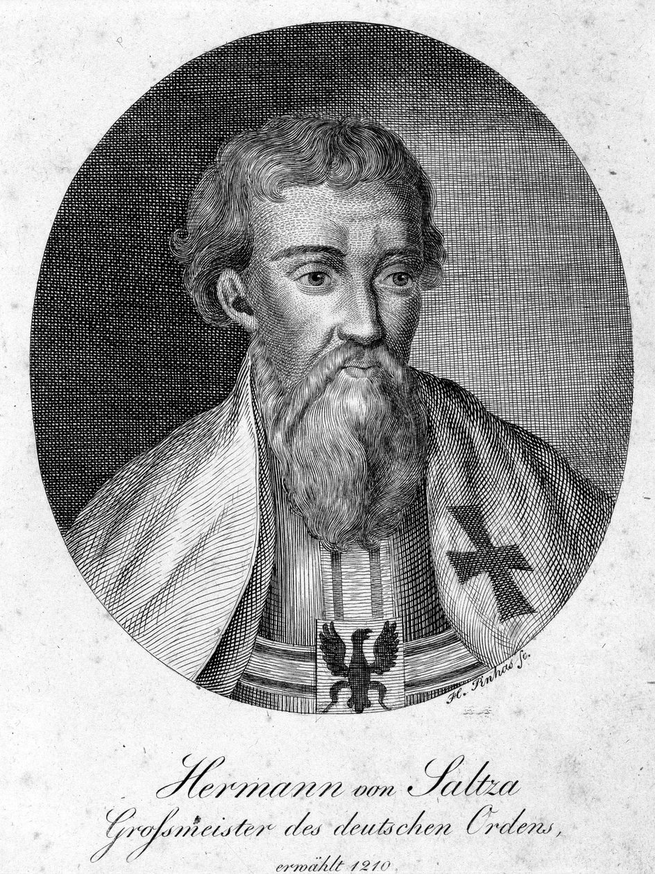 Portrait of Hermann von Salza, Grand Master of the Order of Teutonic Knights by Unknown artist