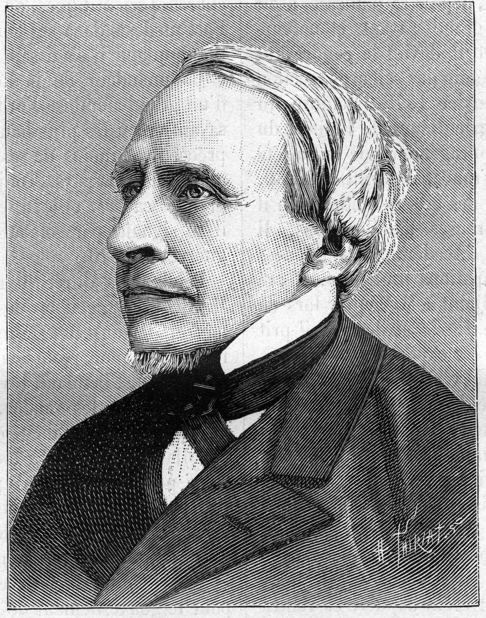 Portrait of Herve Mangon (1821-1888), man of science. In 