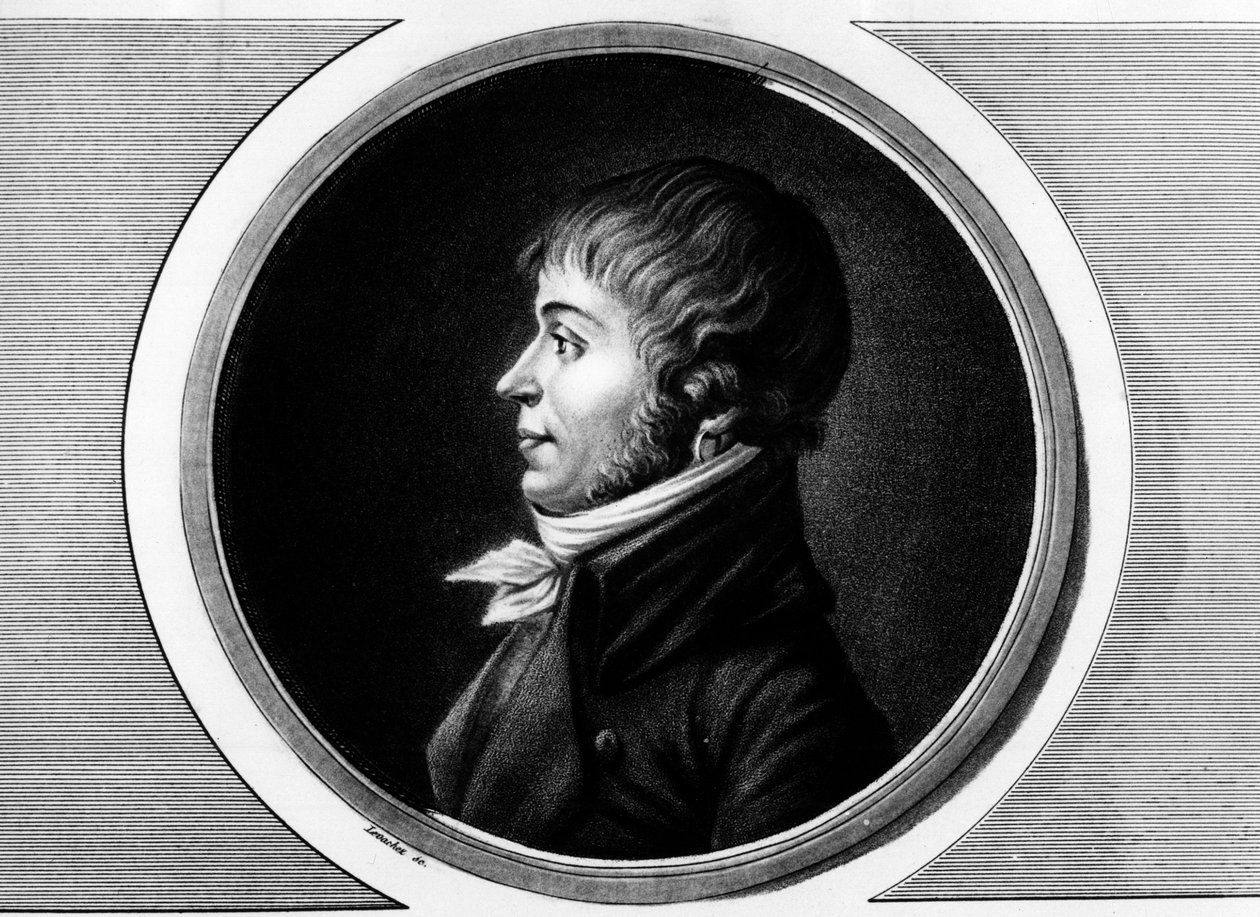 Portrait of Jean Antoine Joseph Debry or De Bry (1760-1834), depute of Aisne at the National Convention. Engraving in 
