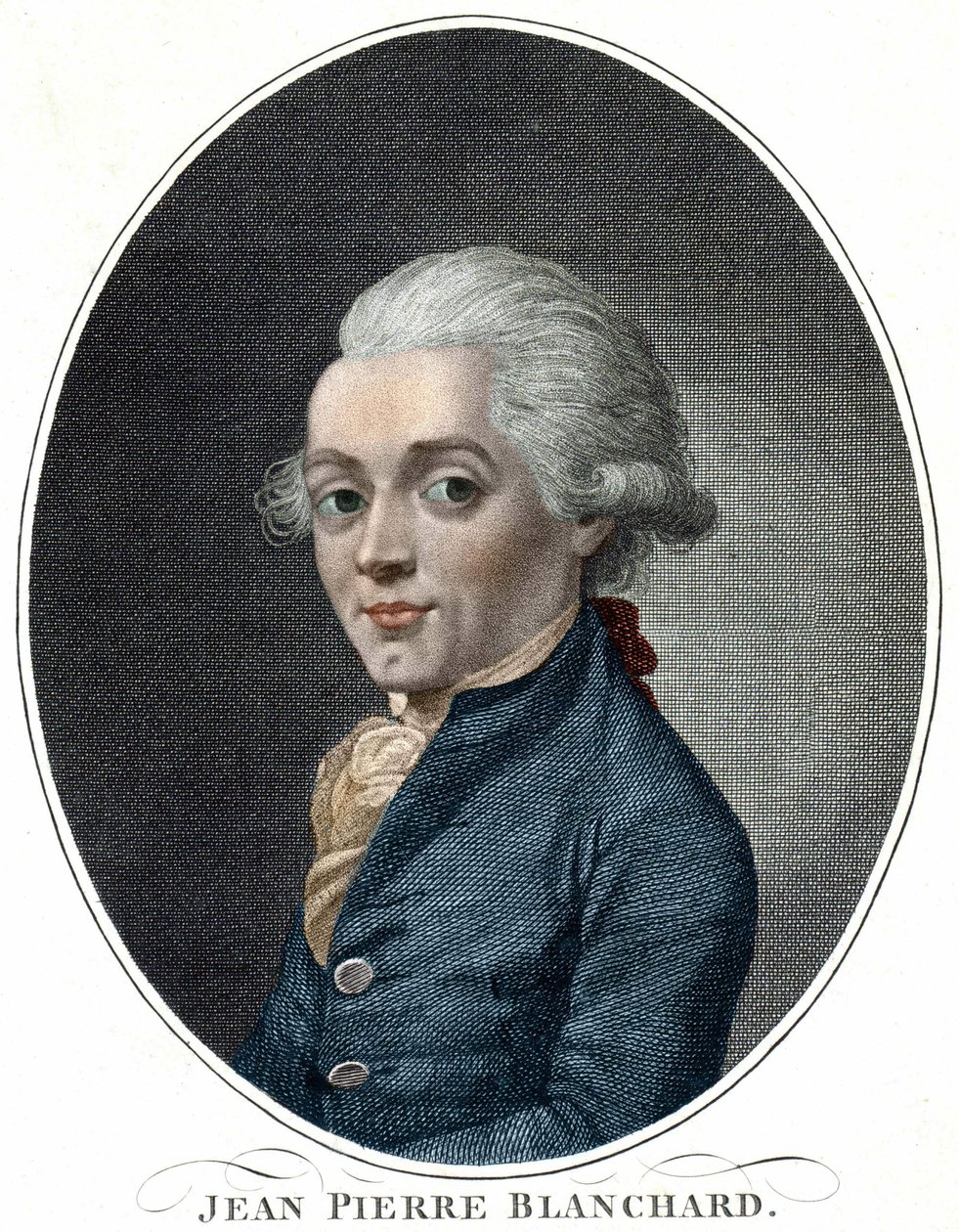 Portrait of Jean Pierre Blanchard (1709 - 1853), French aeronaut