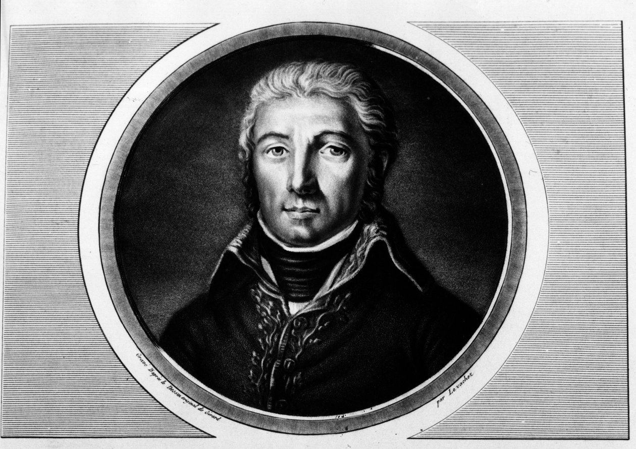 Portrait of Jean Victor Moreau (1763-1813) general of the Armee du Rhine. Engraving in 