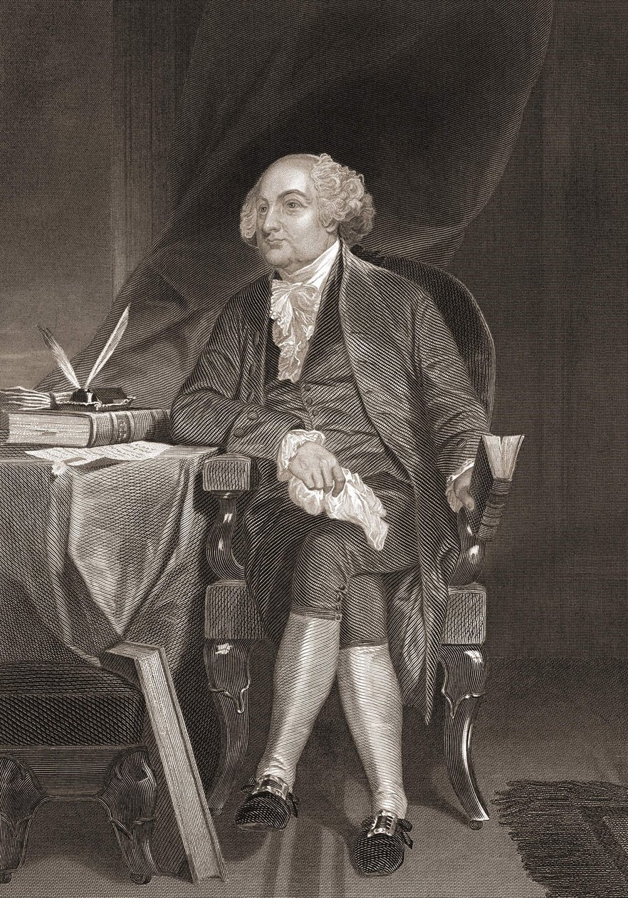 Portrait of John Adams, American Statesman and Second President of the United States by Unknown artist