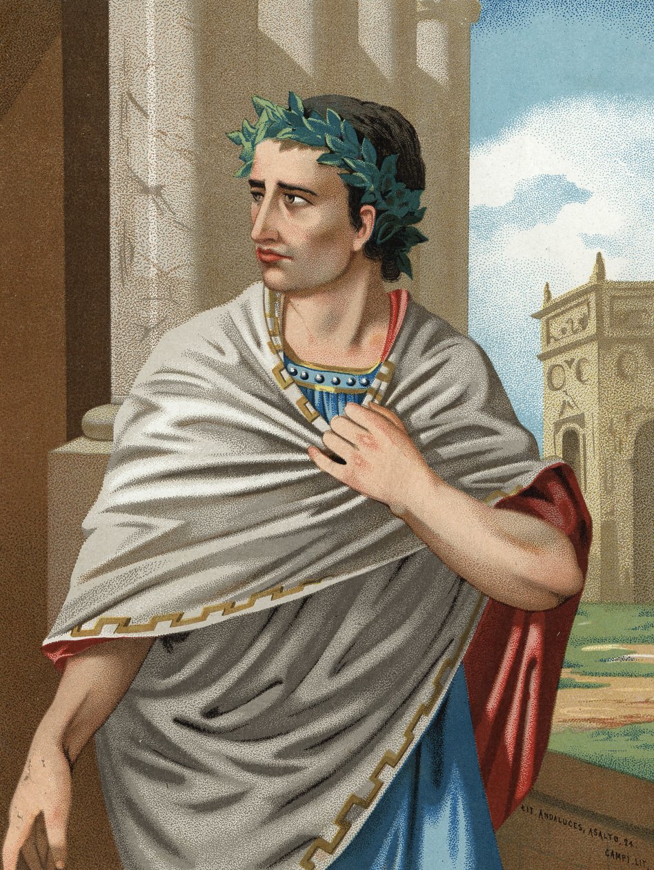 Julius Caesar Statue Drawing Andrea Di Pietro Di Marco Ferrucci