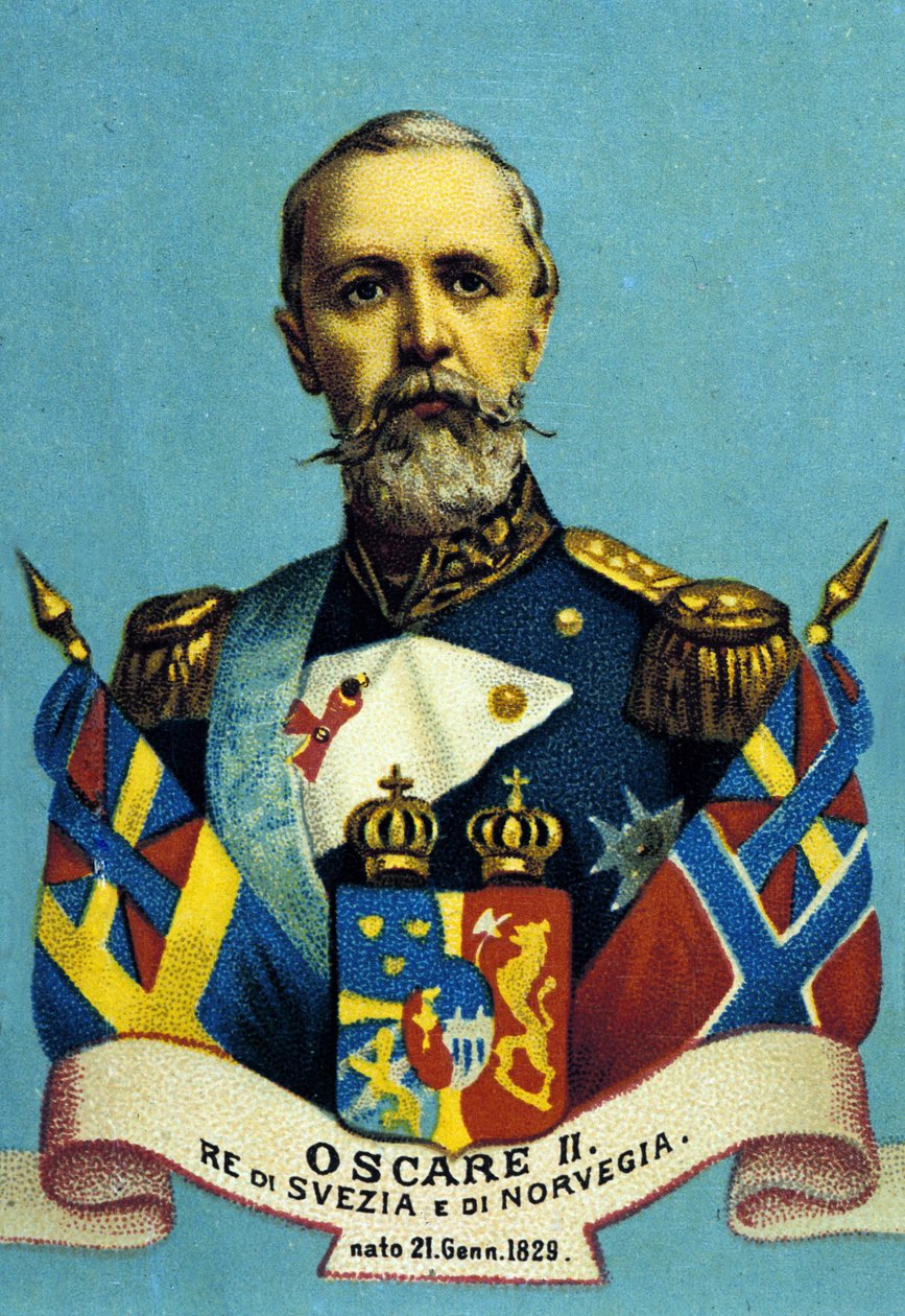 Portrait of King Oscar II, King of Sweden and Norway (1829-1907). by Unknown artist
