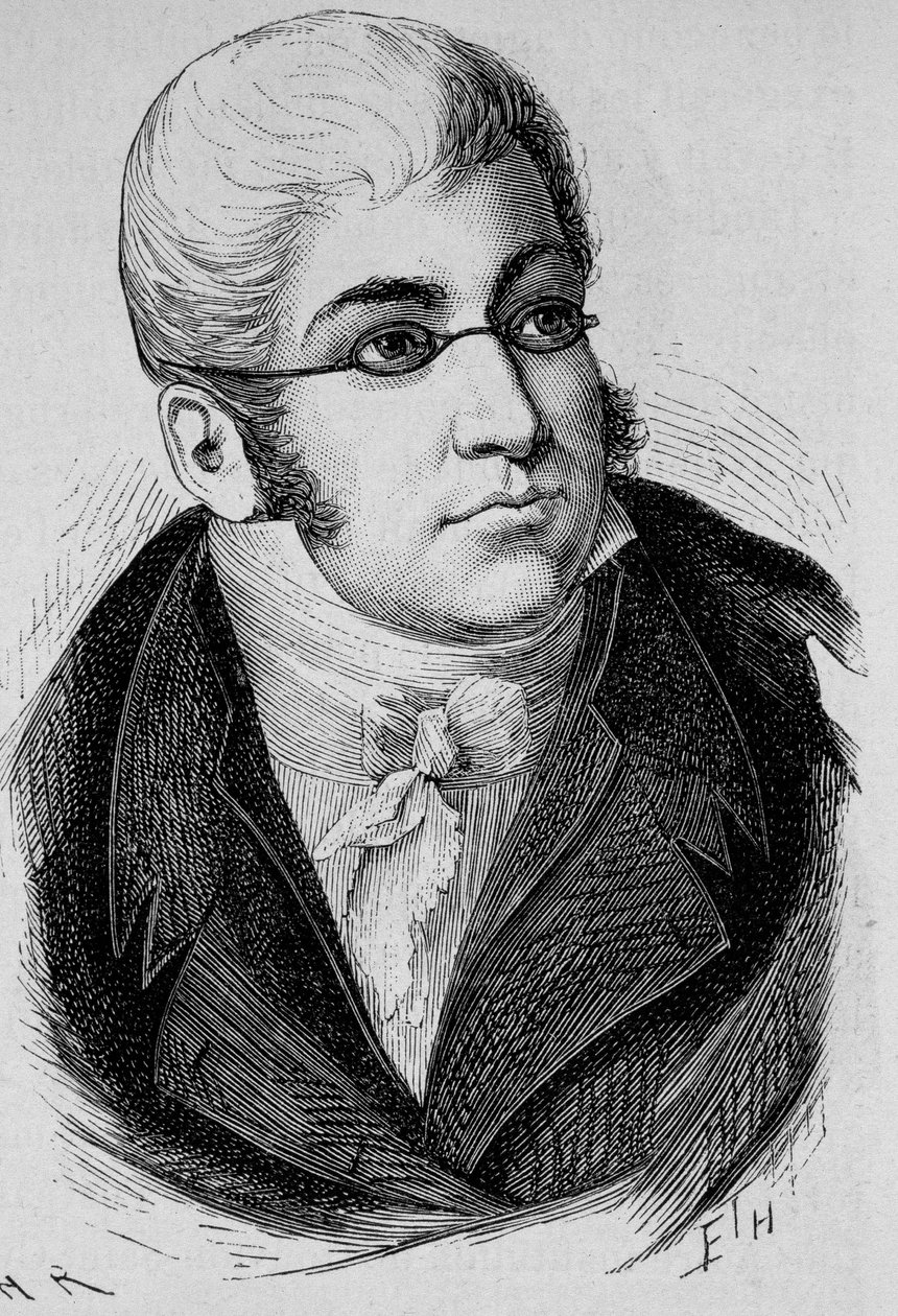 Portrait of La Romiguière - in “Histoire de France” by H. Martin by Unknown artist