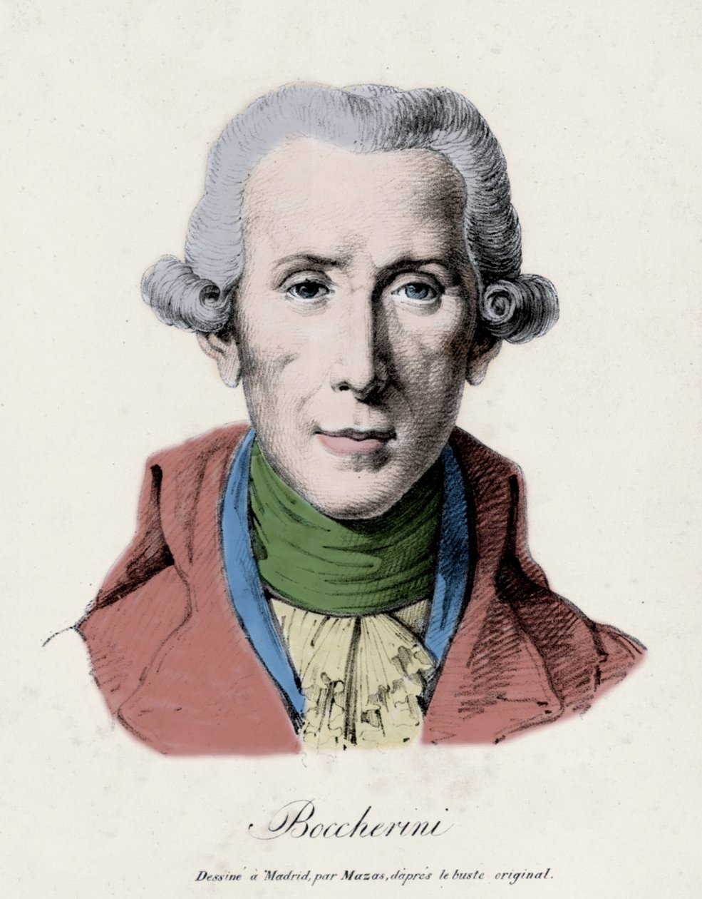 Portrait of Luigi Boccherini. Italian composer by Unknown artist