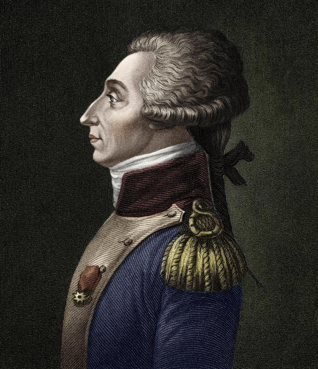 Portrait of Marie Joseph Gilbert Motie Motier, Marquis de Lafayette (1757-1834), French aristocrat and military by Unknown artist