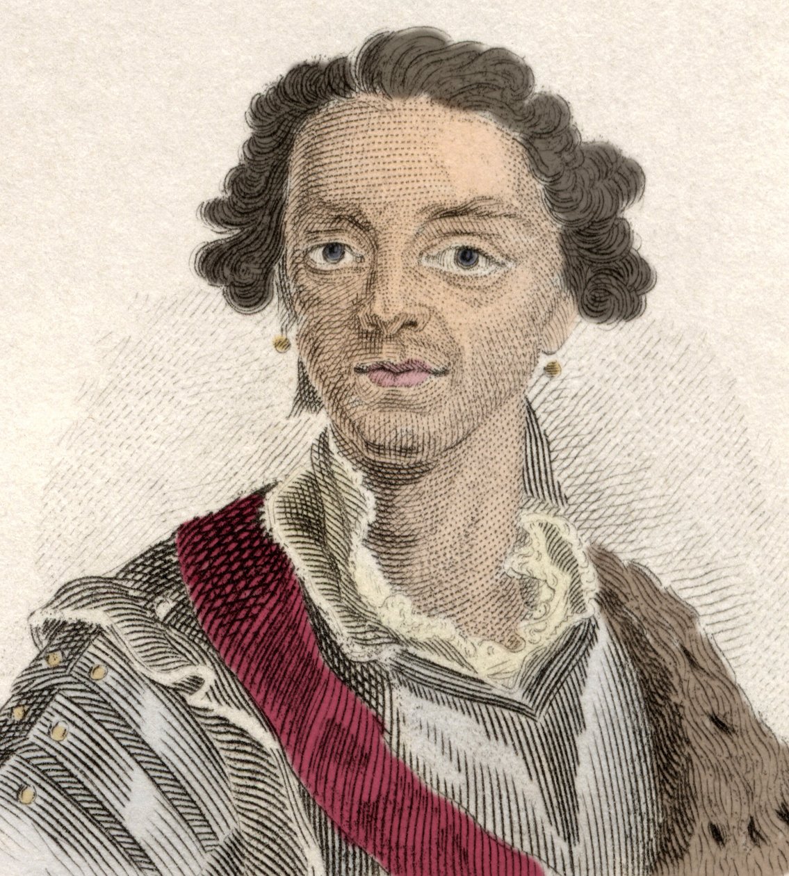 Portrait of Maurice of Saxony (1696-1750), Count of Saxony, condottiere and marechal general of France by Unknown artist