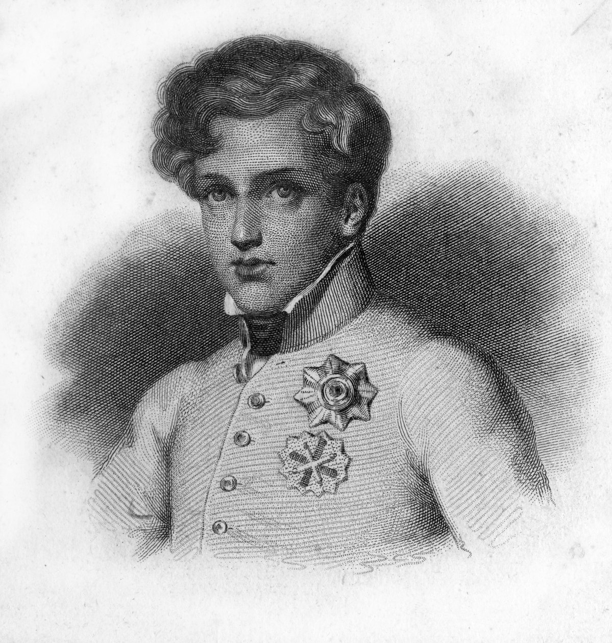 Portrait of Napoleon II, son of Napoleon I, Duke of Reichstadt (1811-1832) by Unknown artist