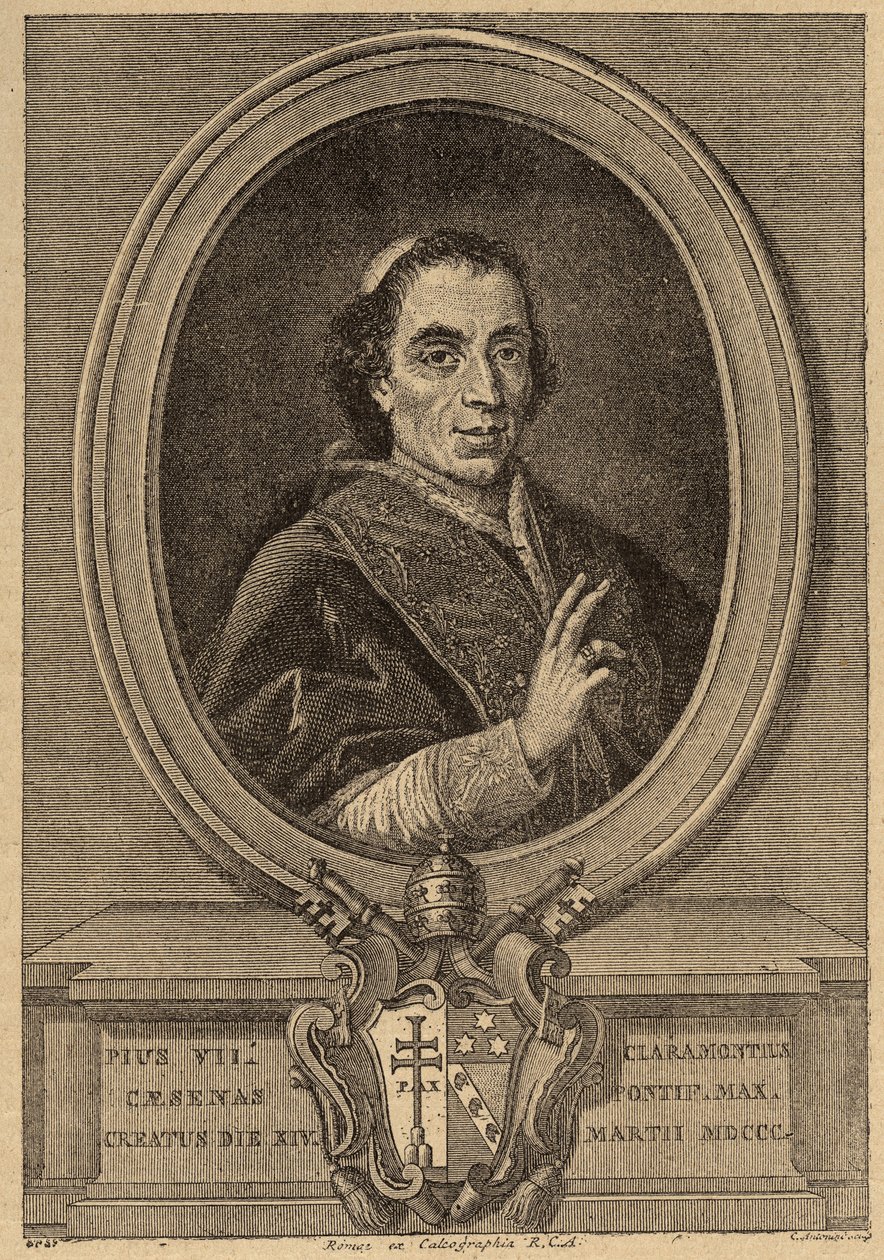 Portrait of Pope Pius VII. by Unknown artist