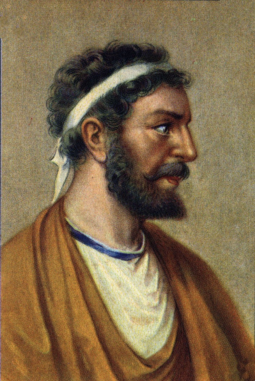 Portrait of Pythagoras, Greek Philosopher, Mathematician and Scientist by Unknown Artist