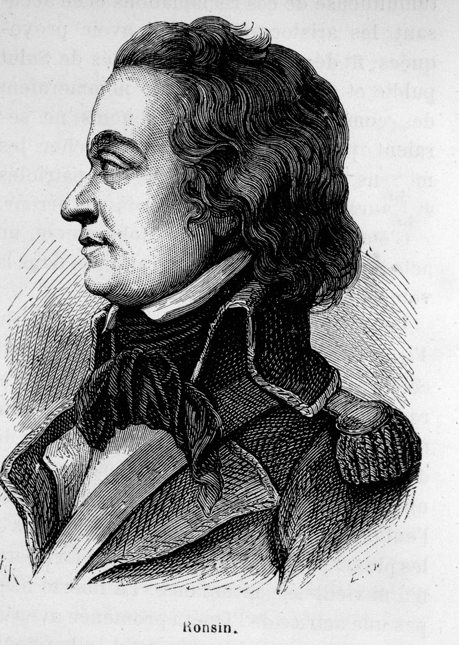 Portrait of Ronsin, French writer and general (1752 - 1794) by Unknown artist