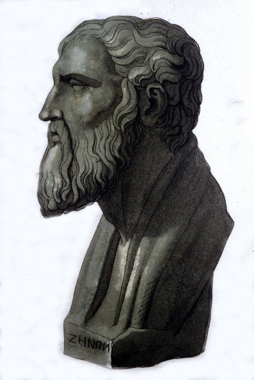 Portrait of the Greek philosopher Zenon of Elea (495 BC - 430 BC). by Unknown artist