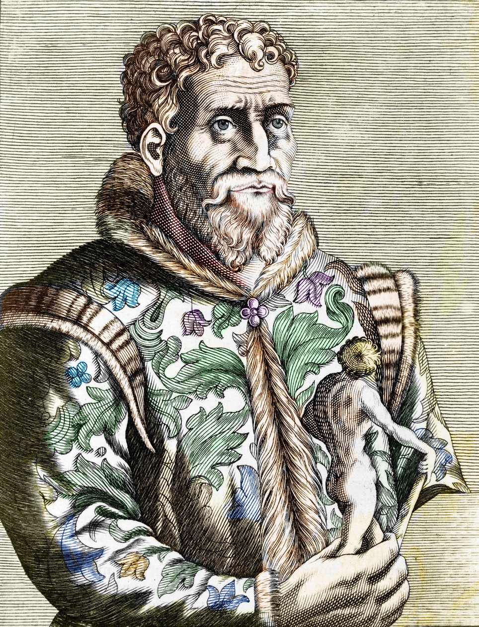 Portrait of the Italian painter Michelangelo Buonarroti known as Michelangelo by Unknown artist
