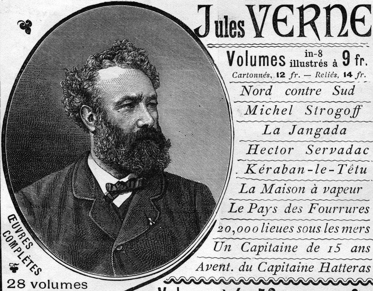 Portrait of the writer Jules Verne (1828-1905) in 1887 by Unknown artist